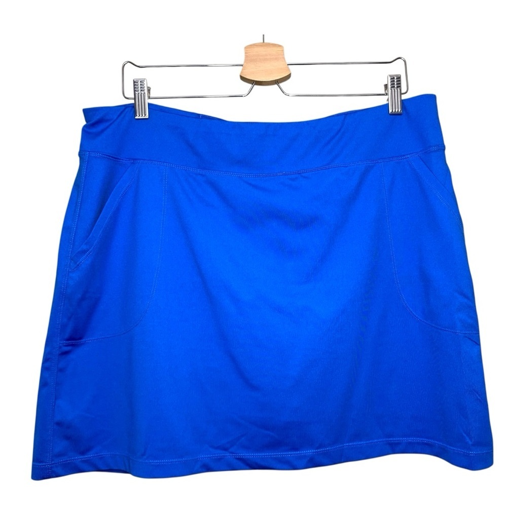 Maggie Lane Royal Blue Skort Skirt Shorts Sz XL Stretch Active Wear Golf Tennis